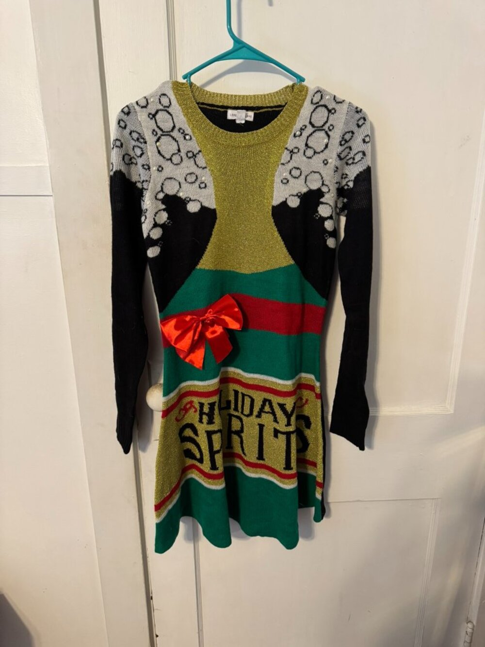 Love & Let Love Christmas Present Holiday Dress. Never worn.  Size Small.